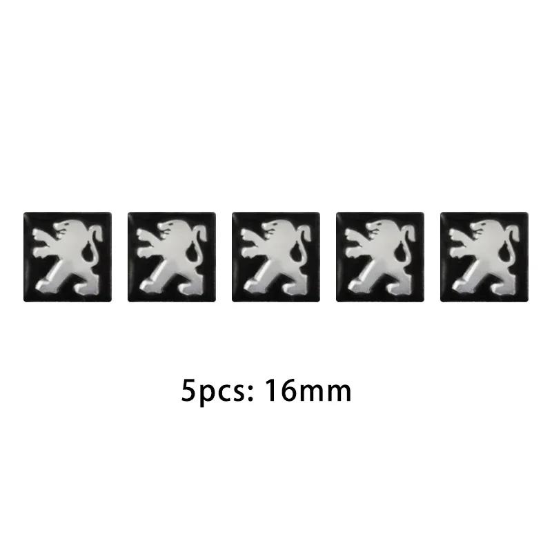 

Car Sticker 2025 Hot 5/10PCS/lot 16mm Car Key Shell Square Emblem Symbol Sticker For Peugeot GT 206 3008 308 T9 208 508 207 408 14mm