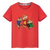 Alvin et les Chipmunks costume T-shirt imprimé pour enfants garçon 10 ans 100% Coton Hauts mignons anime Court Kawaii T-shirts vêtements pour filles y2k