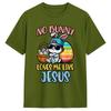 No Bunny Loves Me Like Jesus Easter TShirt Summer Cotton TShirts Unisexs Harajuku Design Tee Shirt ShortSleeve Vintage Top Tees