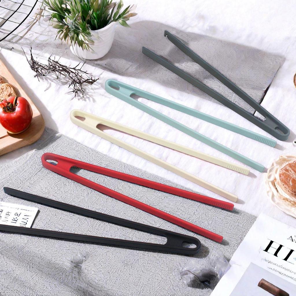 Household Silicone Non Stick Pot Food Clip Heat-resistant Barbecue Clip Buffet Barbecue Clip Heat-resistant Silicone Clip