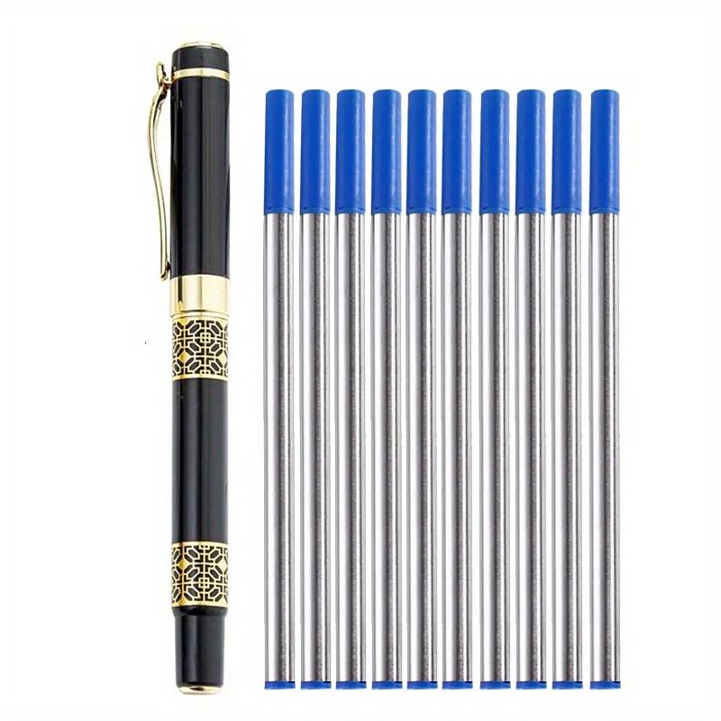 Luxury Metal Ballpoint Pen Business Signature Fountain Pen Student Gift Writing Tools Blue/Black Ink Gel Pen for School Office