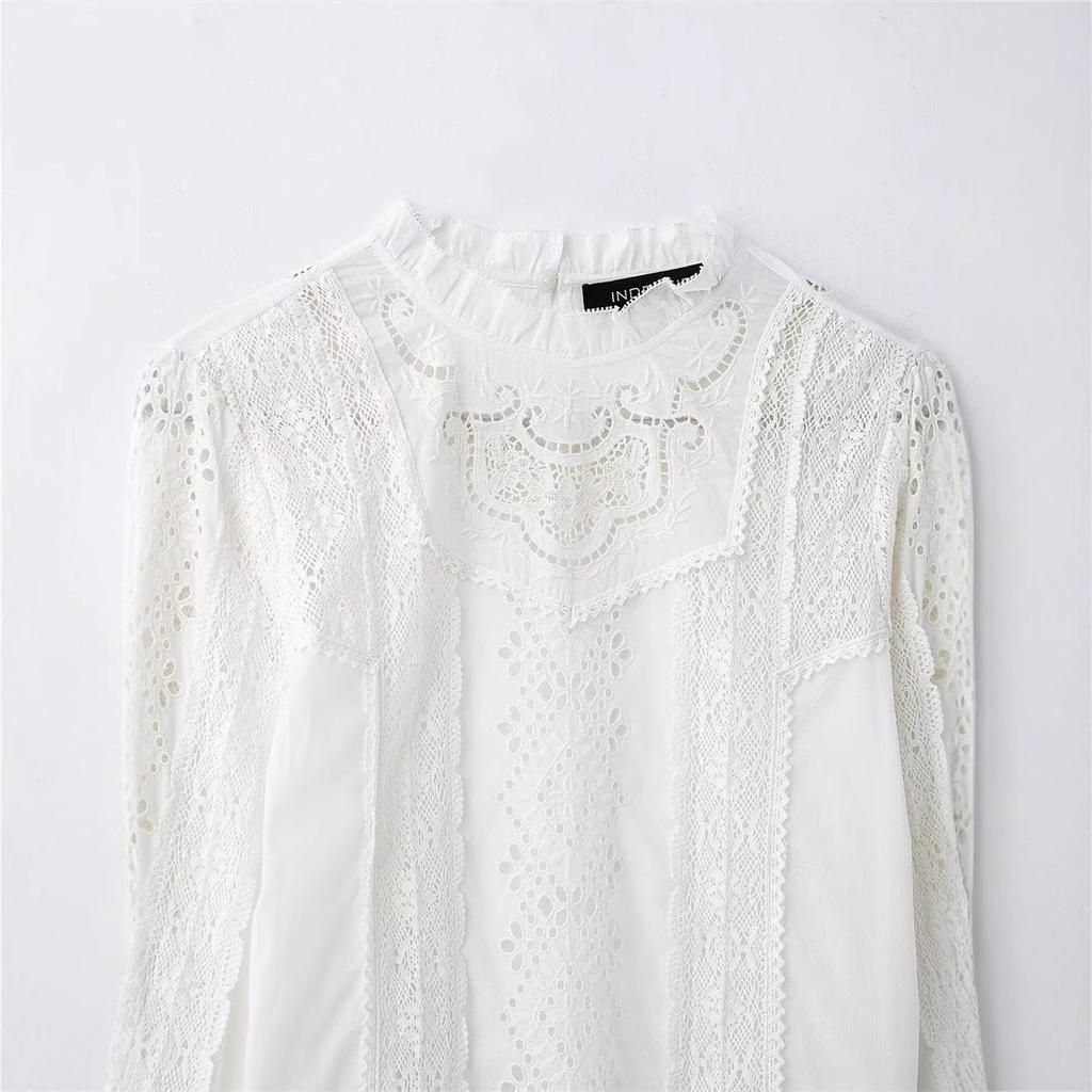 1116 Spring New Women's Shirt Long Fashion Loose Casual Top Versatile Temperament French 6891111