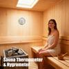 Yousheng 1/2Pcs Sauna Thermometer Hygrometer 2-In-1 Indoor Sauna Room Sauna Fahrenheit Temperature Humidity Monitor Gauge Sauna Accessories