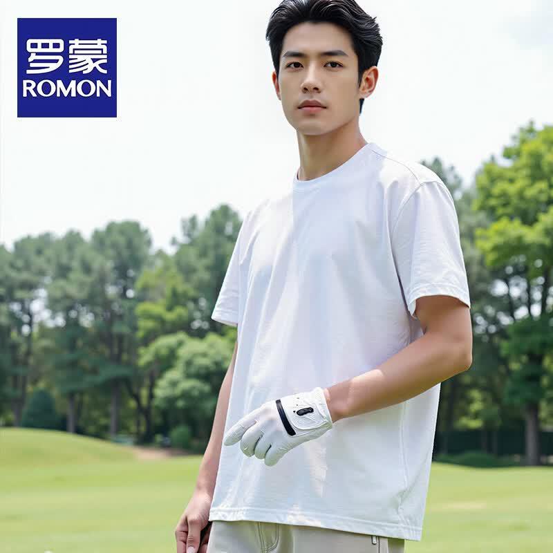 Romon Men s Solid Quick-Dry Short Sleeve T-Shirt L