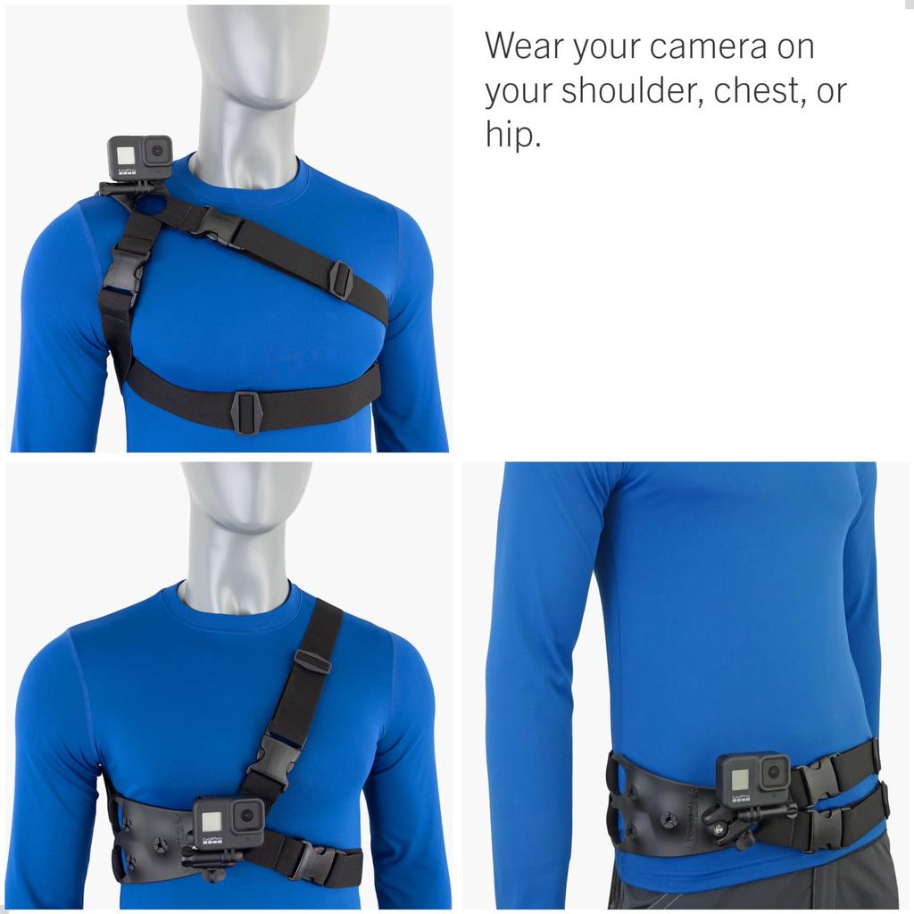 STUNTMAN 360 Shoulder, Chest, and Hip Harness for Action Cameras