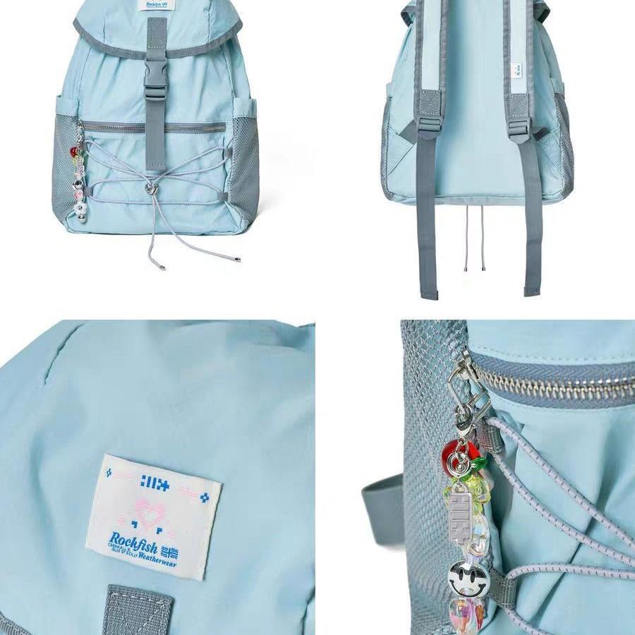 Schoolbag Korean New * Rockfish Joint Illit Blue Backpack Lightweight Girl Cute Backpack