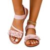 Fashion Women's Sandals  New Summer Casual Open-toed Women's Flats Fashion Floral Design Casual Comfortable Women's Sandals