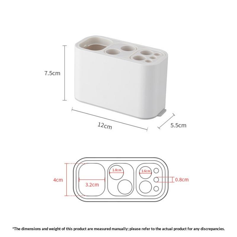 Toothbrush Holder Organizer Multi Purpose Easy Access for Neatly Arranged Toiletries