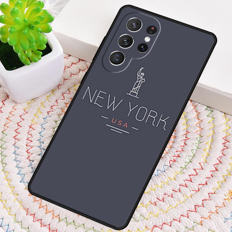 Dark Night New York City Phone Case for Samsung Galaxy note 10 pro S26 Ultra S23 S24 FE S25 S21 S22 PLUS shockproof Cove