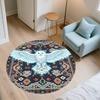 Vintage Pattern Animals,Round Area Rug,Carpet Rug for Living Room Bedroom Sofa Playroom Decor,Non-slip Floor Mat