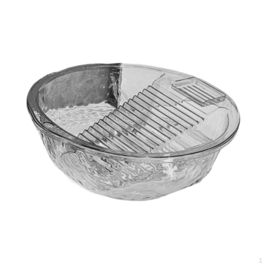 Compact Laundry Basin Featuring Integrated Scrubbing Board for Hand Washing
