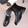 Men's Plus Size Wool-Lined Winter Martin Boots - Non-Slip and Warm.