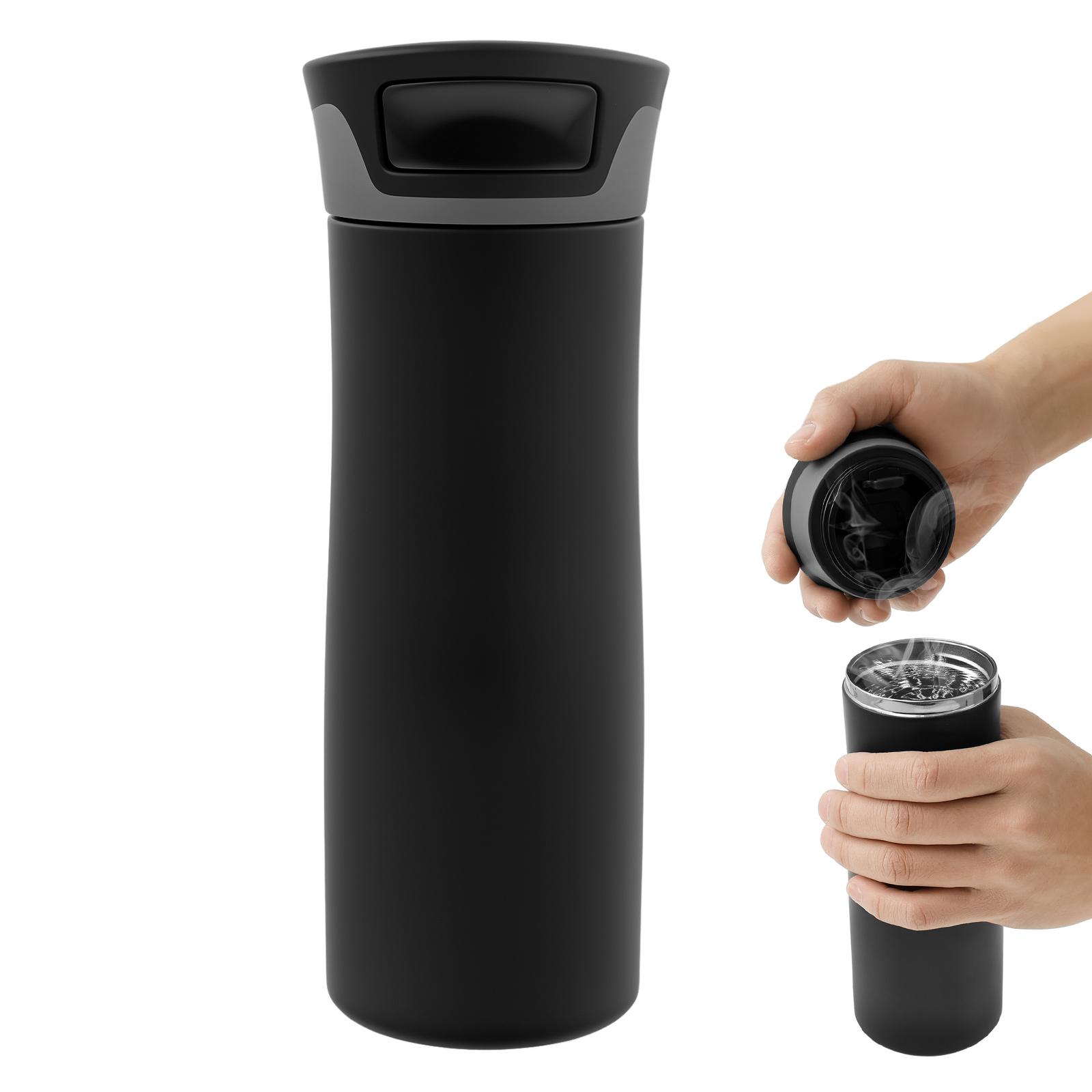 

700ml Thermal Water Bottle Thermos Vacuum Flask Double StainlessSteel Coffee Tea Insulated Cup Leakage-proof Office Drinking Mug 700ml чёрный