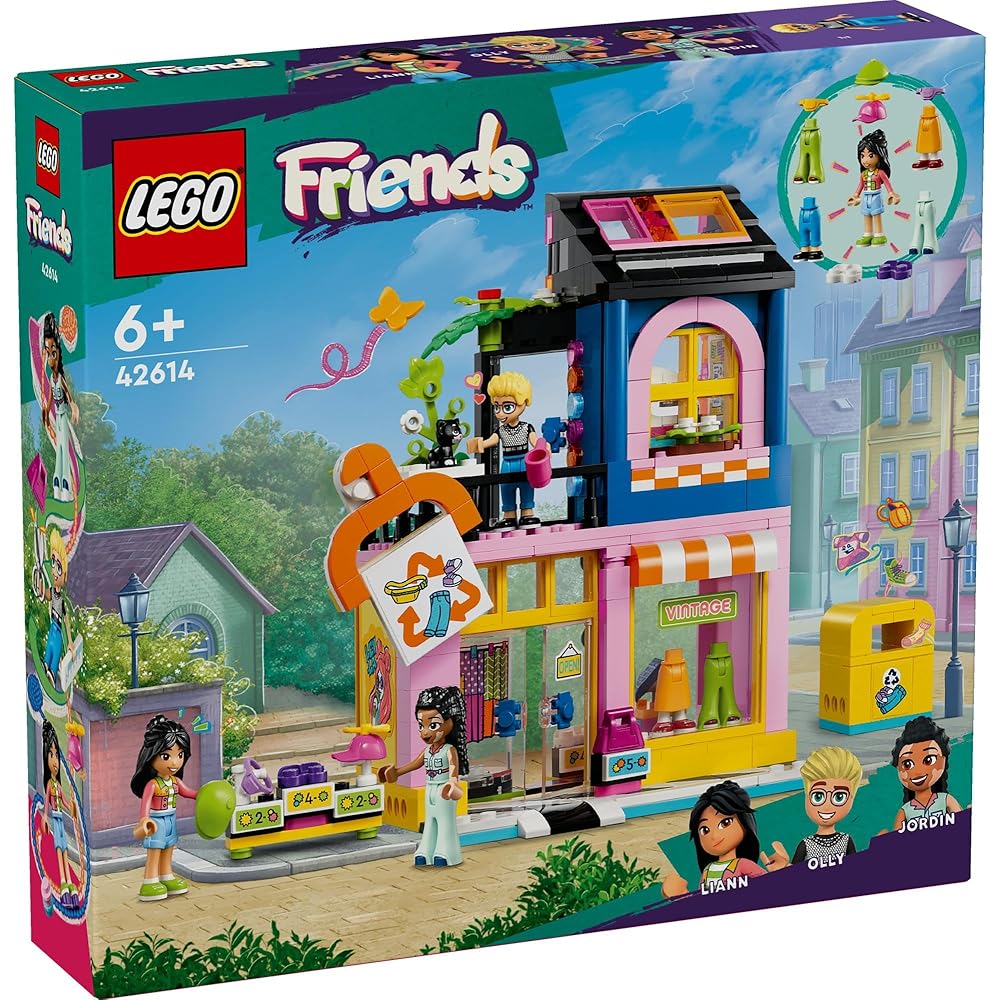 LEGO Friends Vintage Fashion Boutique Toy Building Blocks for Kids Ages 6-9 Educational Playset 42614