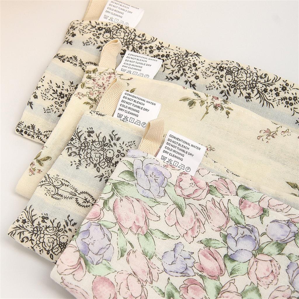 Baby Bibs Four Layer Newborns Towel 4 Layer Baby Bibs Versatile Cotton Cloth Multiple Pattern for Infant Care & Daily