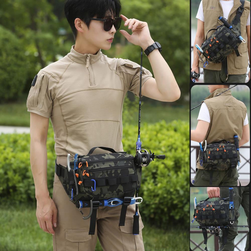 Tactical Fanny Pack Waist Chest Backpack Outdoor for Men Women Fishing Sling Bag Hip Rig Cycling Camping Multifunctional Bag