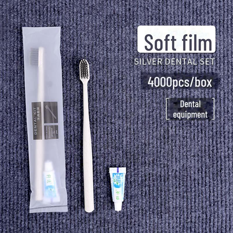 

Одноразова зубна щітка з м якою щетиною та зубною пастою для туалетного приладдя в готелі та хостелі