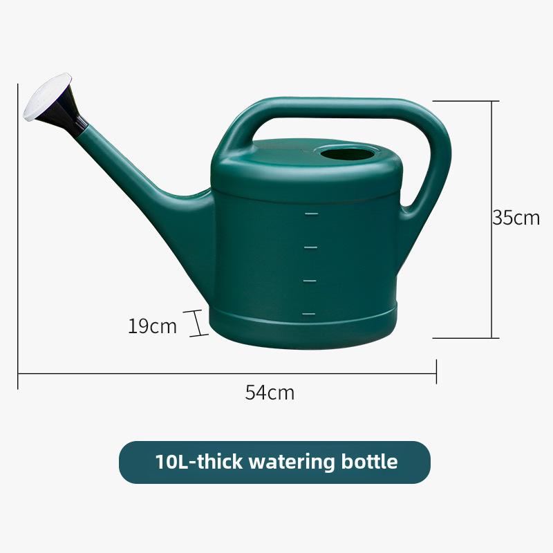3-10L Large Capacity Plastic Watering Can with Long Spout for Home and Garden Use
