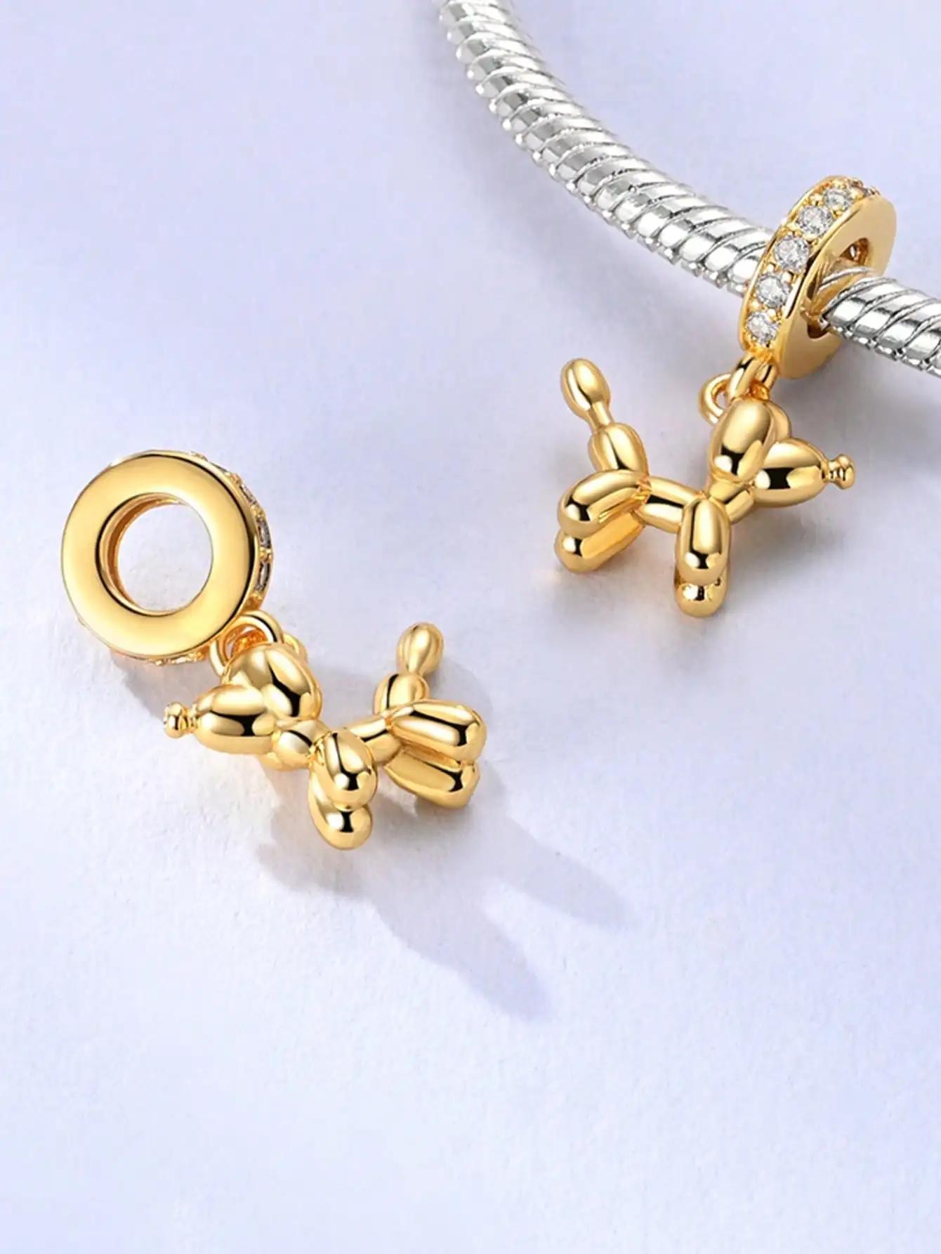 

Charm Bead Charms Plata copper Colors Wonderland Dreaming Rabbit Clock Bead Charms Pendant for Authentic Bracelets for Women Do It Yourself Jewellery