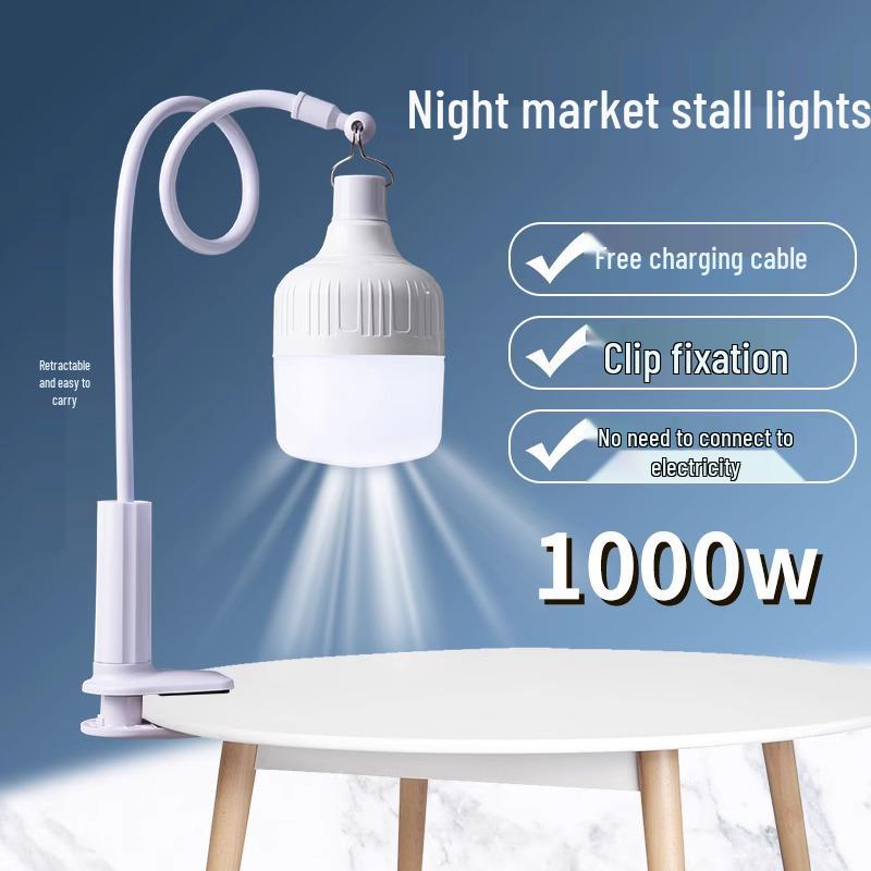 Tragbare LED Standleuchte: Notfall-, Camping- und Outdoor-Einsatz