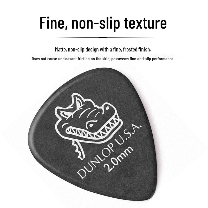 Dunlop 417 Alligator Electric Guitar Pick with Frosted, Non-Slip Texture for Fast Playing
