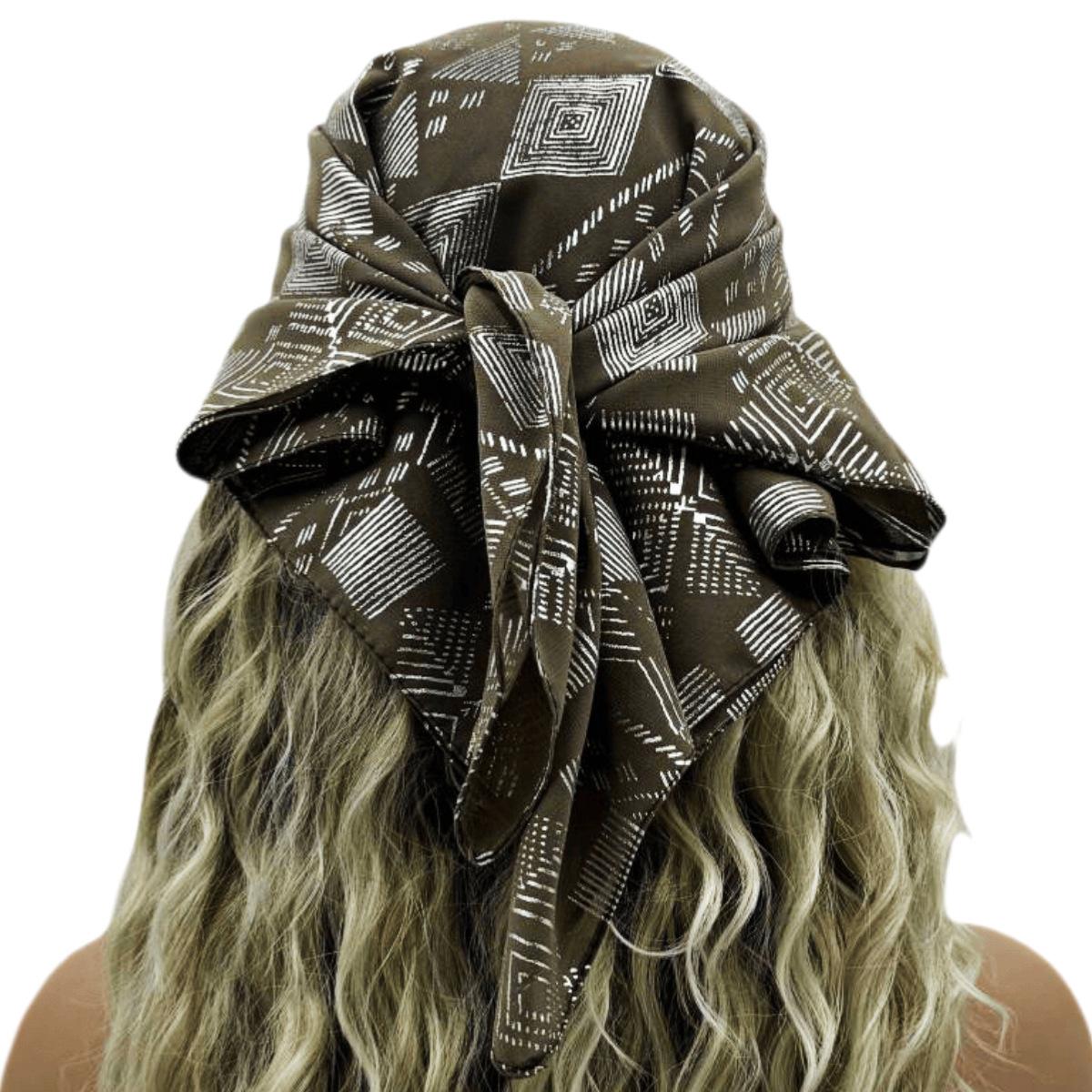 

New Hot Stamping Technique For Casual Headscarves Ethnic Wrapped Headscarves