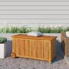 VidaXL Garden Storage Box with Wheels 113x50x58cm Acacia Wood, Garden Furniture, Patio Furniture, Chest of 319712