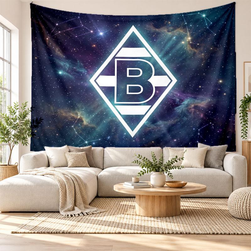 Borussia Mönchengladbach Wall Tapestry, Soft Fabric Wall Hanging, Decorative Backdrop For Bedroom Home Wall Art