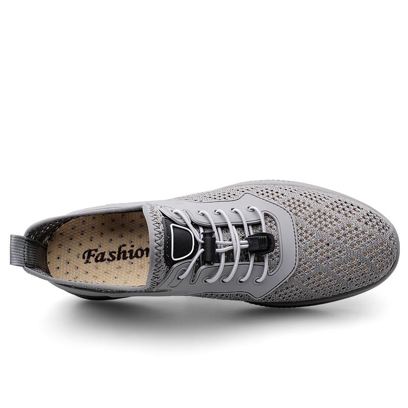 Fashion Summer Men's Breathable Flats Hollow Out Casual Shoes Fashion Outdoor Soft Sole Comfort Walk Sneakers Commute Casual Mesh Shoes