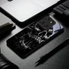 Custodia Nera in Vetro per Telefono con Teschio e Spine Gotico per Motorola Moto Edge 60 70 20 Lite 30 Pro 40 50 Ultra X30 Pro G14 G75 G84