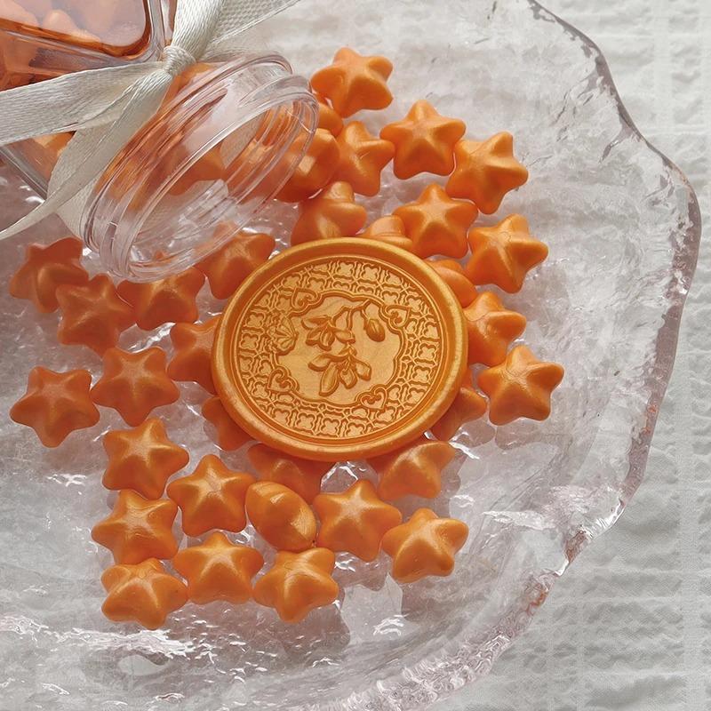 NEW 150pcs Five-pointed Pentagonal Lacquer Wax Grains Diy Envelope Sealing Hand Account Decorative