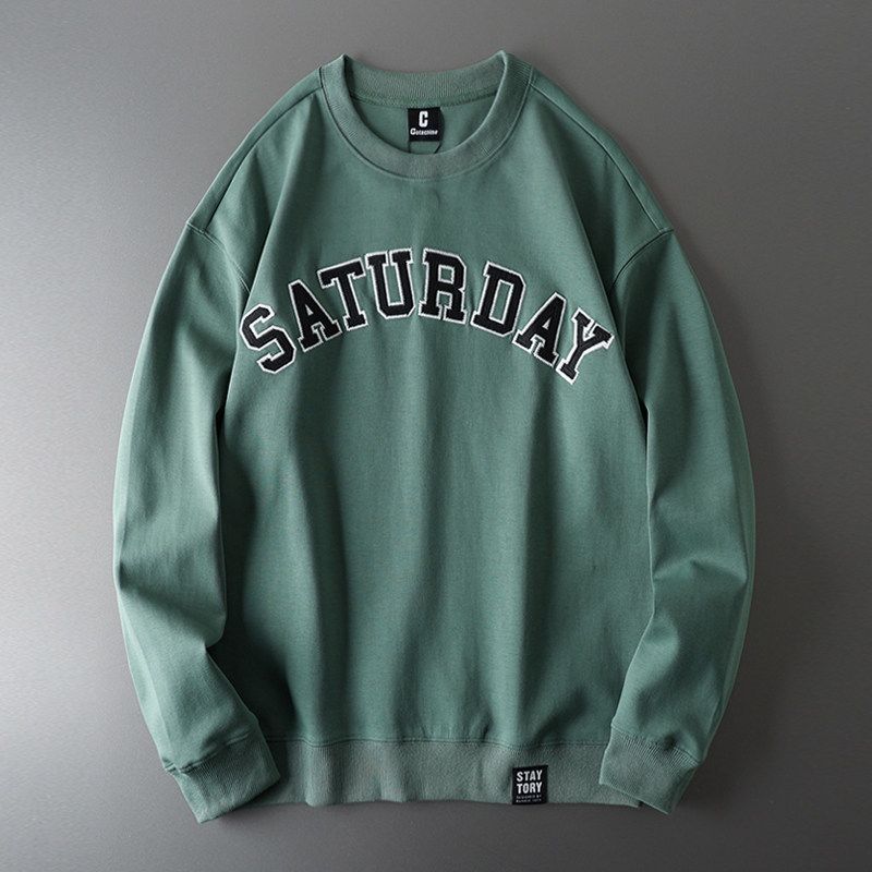 Memory Cotton Sweater Men s Spring and Autumn American Retro Hooded 100% Cotton Coat Export Export Original Tail Single Men s Clothing Outwear Green 3XL