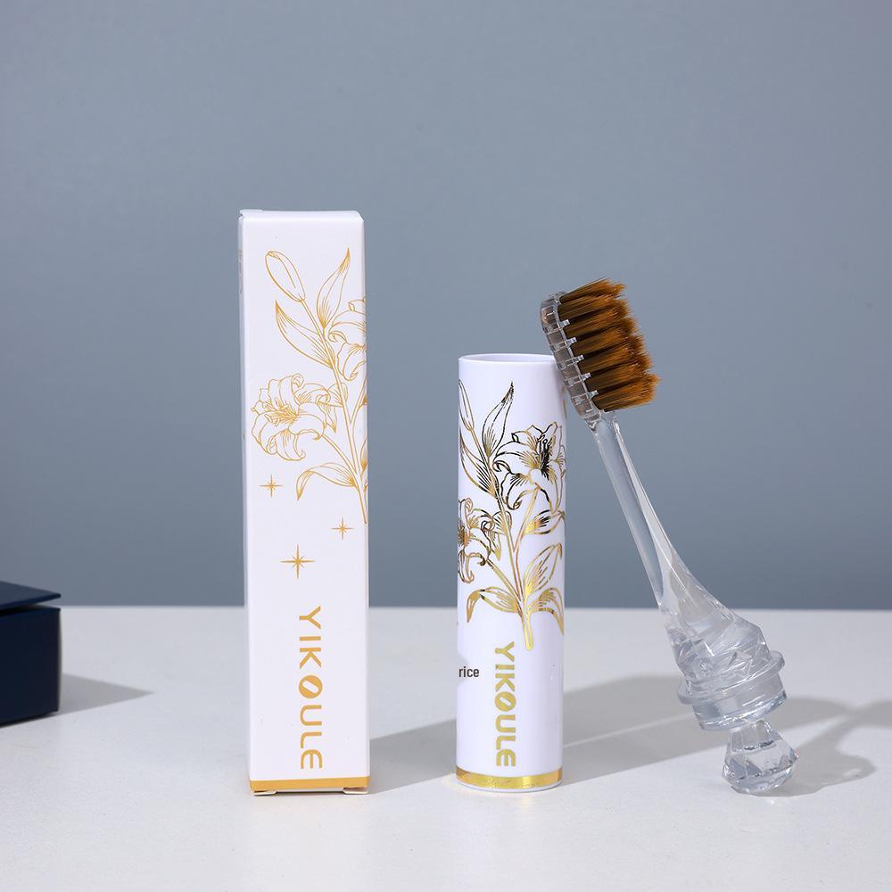 Portable Women's Luxury Soft Bristle Toothbrush for Gum Care and Travel