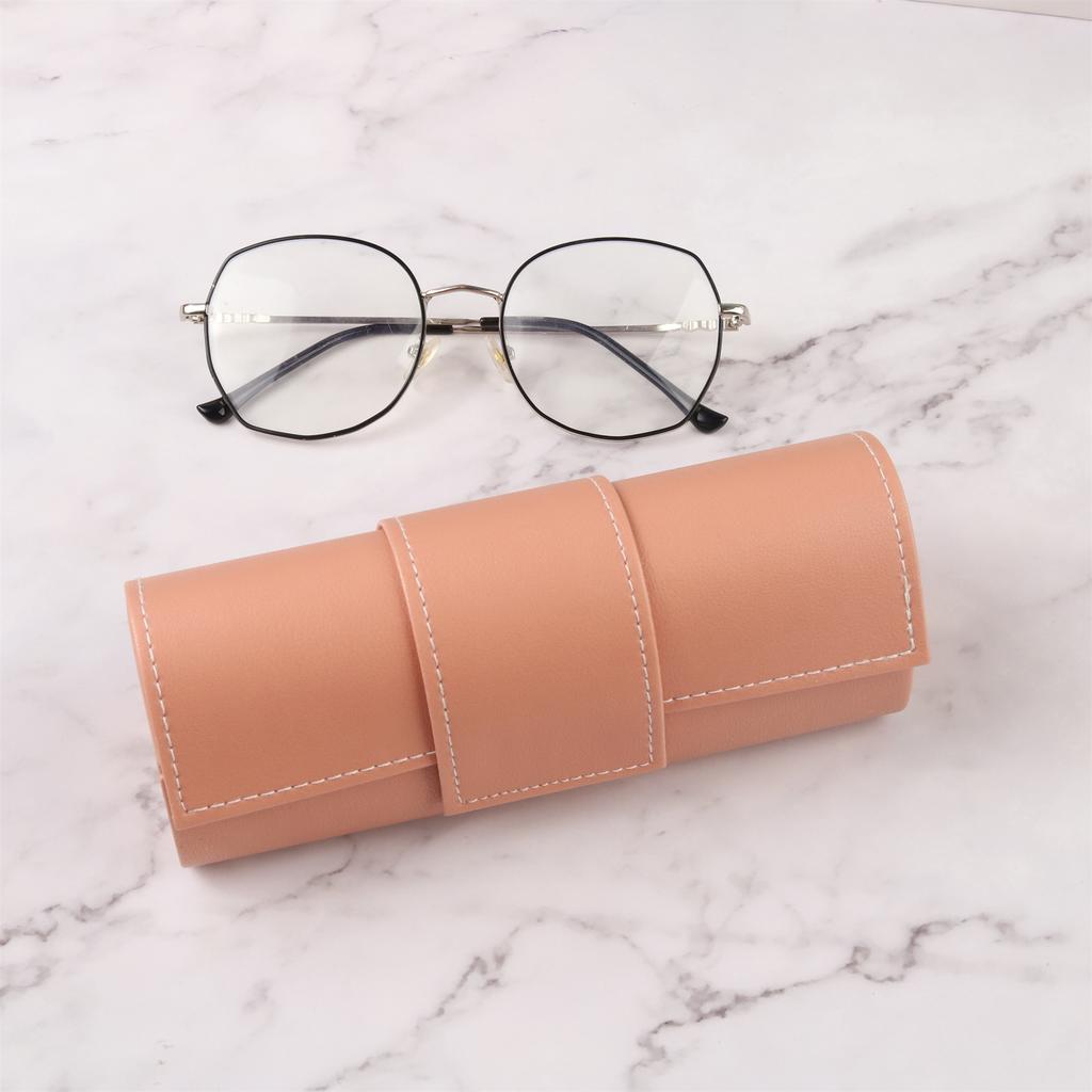 Leather Handmade Eyeglass Case Myopia Glasses Case/sunglasses Neutral Anti Pressure Glasses Case