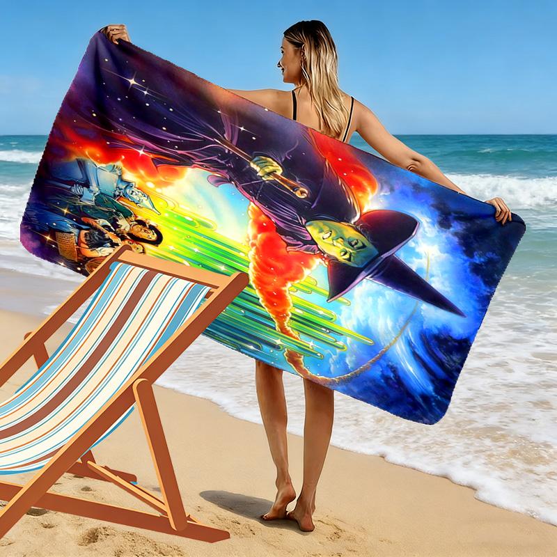 Fantasy Adventure Journey beach towel Outdoor camping soft quick-drying swim towel Absorbent bath towel swim printing Outdoor picnic beach mat