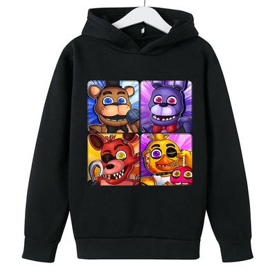 Sudadera con Capucha Five Nights At Freddy para Niños FNAF Dibujos Animados Anime Linda Sudadera con Capucha Niños Niñas Moda Otoño Sudaderas Deportivas