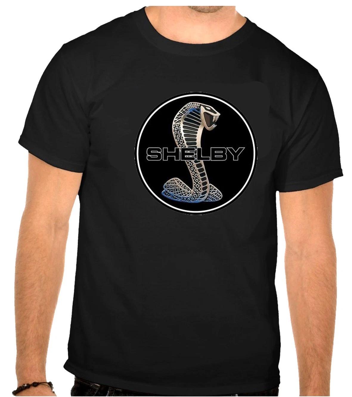 Cobra Shelby Mustang Ford Logo Black T-Shirt -1270 XS