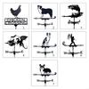 KX4B Paint Gardening Garden Decoration Sign Weather Vane Retro Farm Scene Garden Stake Weathervane Professional Tools