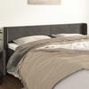 VidaXL Headboard with Ears Dark Grey 163x16x78-88 Cm Velvet3118963