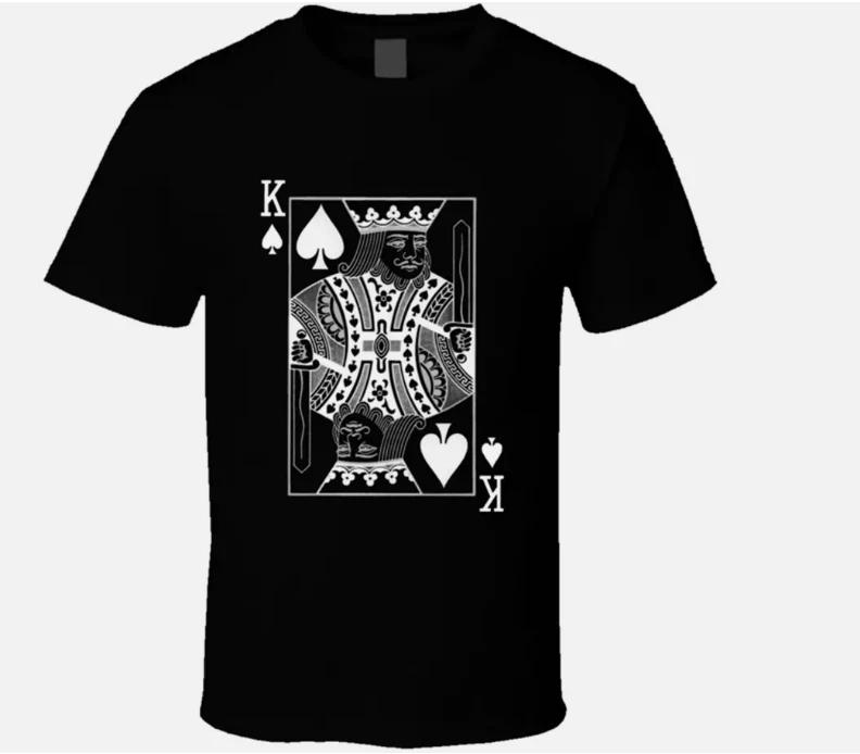 King Of Spades Playing Cards Gambling Vegas Casino Game Poker T Shirt Gift New S
