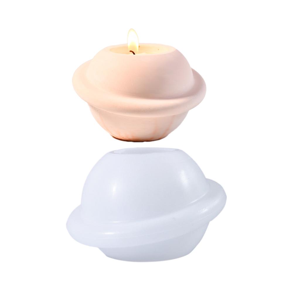 Multi Purpose and Creative Rotating Planet Candle Holder Silicone Mold for DIY Crafts and Home Decor Projects