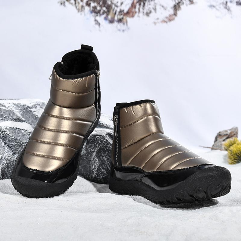 

Fashion Golden Sapling Men Windproof Snow Boots Outdoor Leisure Flats Ankle Boot Man Fashion Waterproof Short Botas Big Size 46 Shoes 39