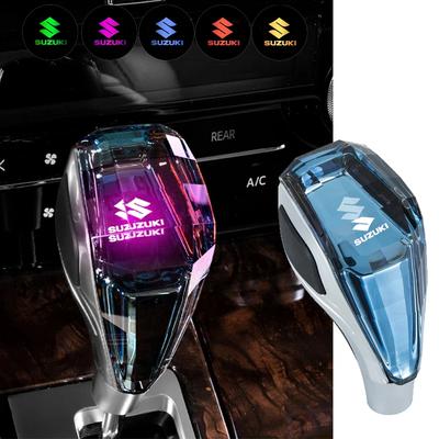 AAGL1 LED Illuminated Car Gear Knob Shift Lever Crystal Head for Samurai Swift Sport Jimny SX4 S Cross Grand Vitara XL Alto