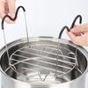 Steamer Rack Trivet with Heat Resistant Silicone Handles Stainless Steel Steam Rack Pressure Cooker Trivet JT429