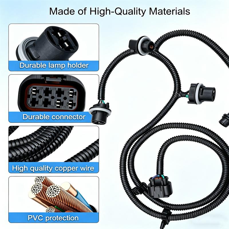 Auto Rear Tail Light Harness Wire & Socket Taillight Socket Wiring Harness For Sierra 1500 2500 3500 2014-2015 23141279