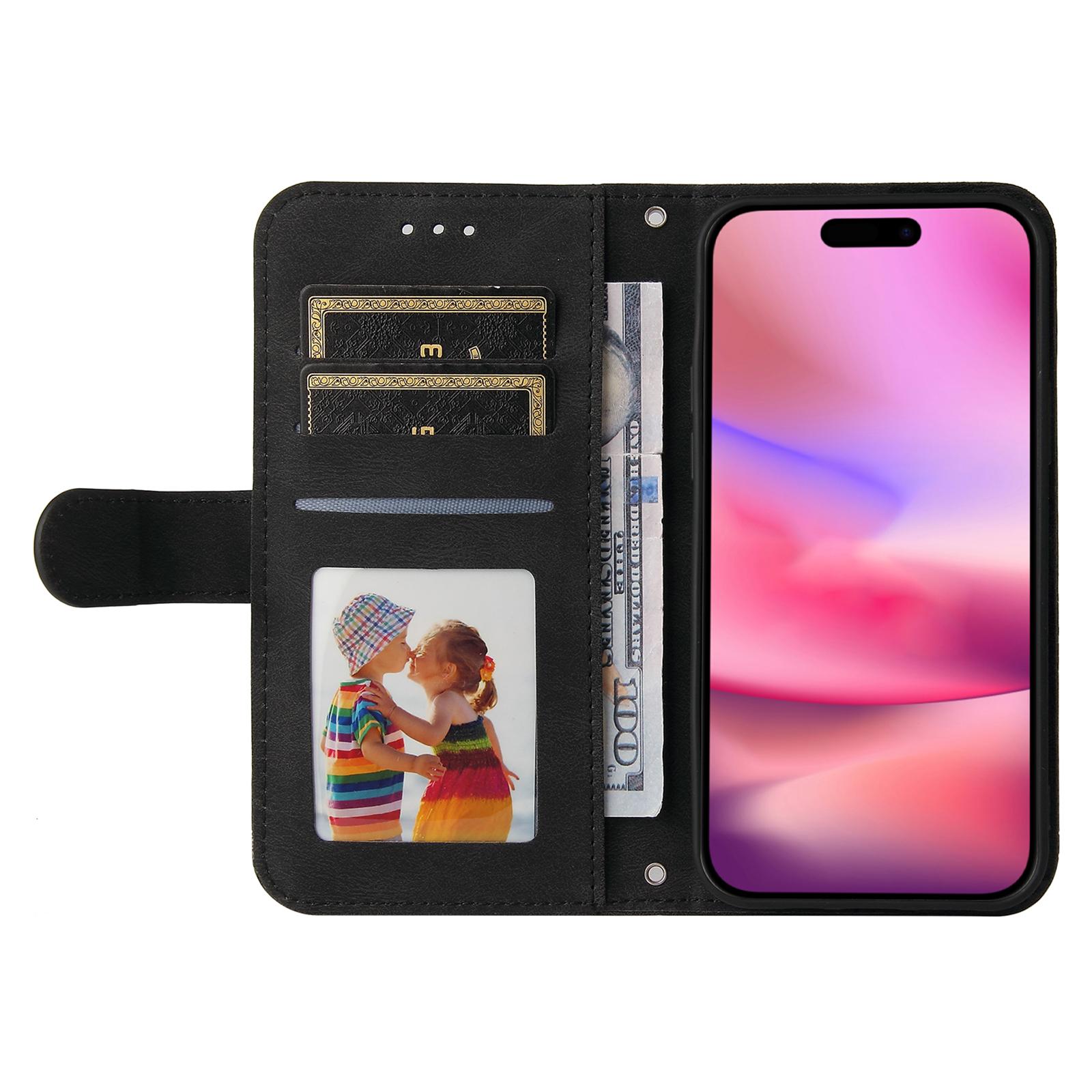 

Для iPhone 16 Чохол Гаманець Шкіряний чохол для телефону Дерево Фурнітура Декор