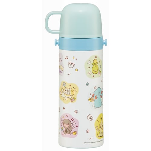 Skater Children's Stainless Steel Water Bottle 2-Way Direct Drinking 470ml Cup Drinking 430ml Pocket Monsters Pokemon Joyful Child-friendly Lightweigh