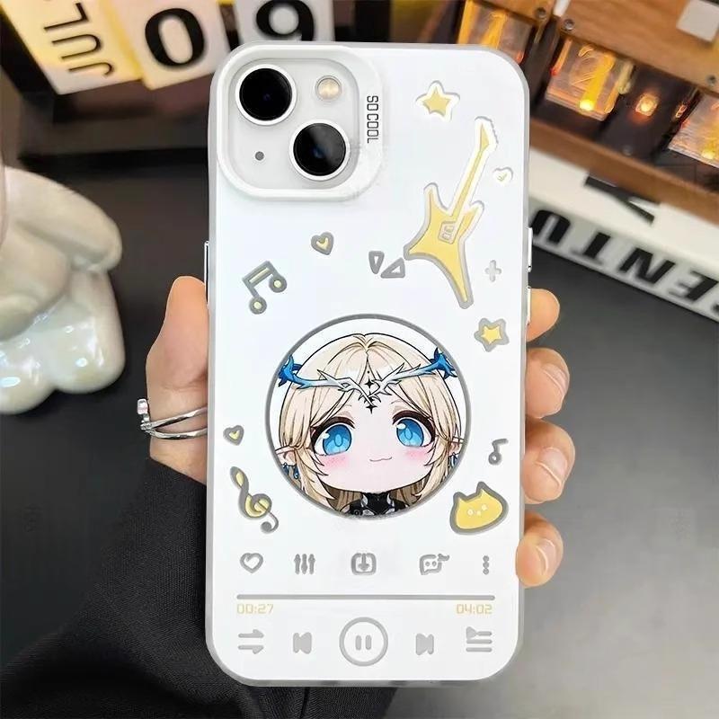 

Cute Fufu for Apple 16promax Creative for IPhone13/12 Mobile Phone Case 15plus Anti-fall 11 For Apple 6