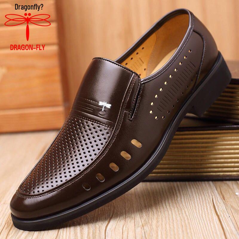 

Dragonfly Men s Genuine Leather Business Casual Shoes, Soft Sole, Formal Comfort for Middle-Aged & Elderly 2025 Model 44
