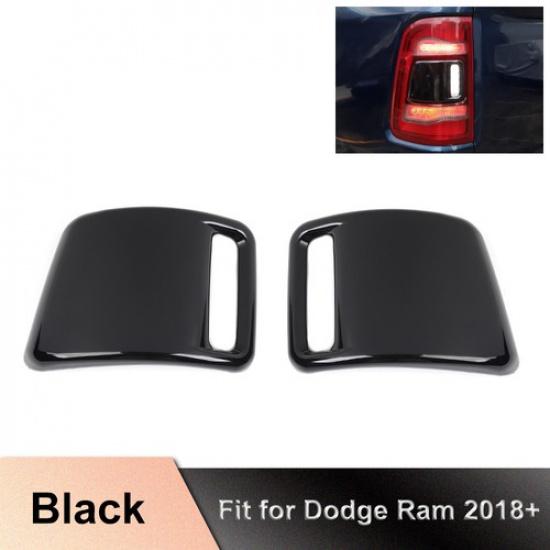 Black TailLight Tail Light Lamp Cover Guard Trim Decor For Dodge Ram 1500 18+